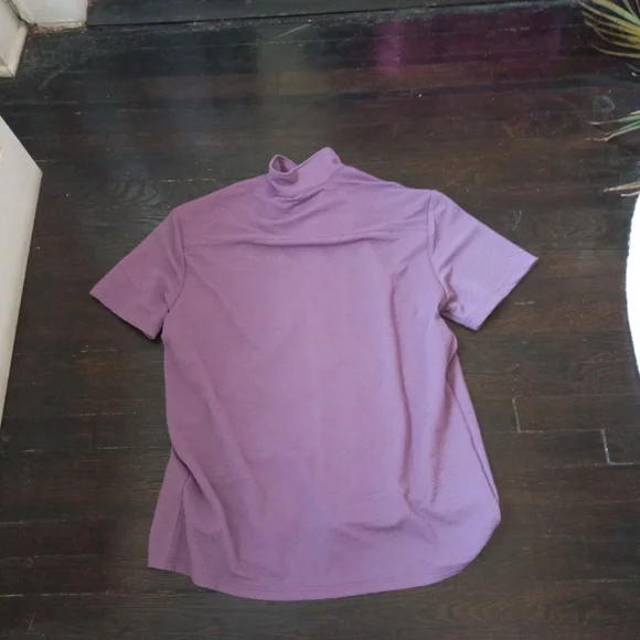 Negative Space Mens Casual Button Up Shirt Size Large Color Purple Side Pockets - Picture 6 of 7